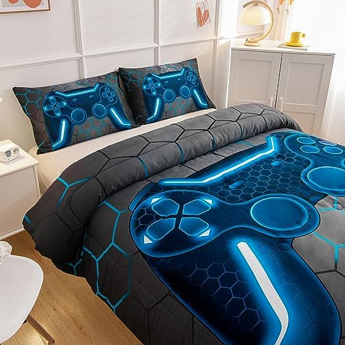 NTBED Game Console Comforter Set - Blue King 3D Design