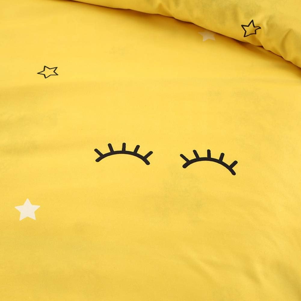 Feelyou Cartoon Stars Bed Sheet Set for Kids Adults