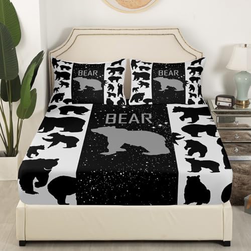 Feelyou Bear Sheet Set Kids 3D Country Bedding
