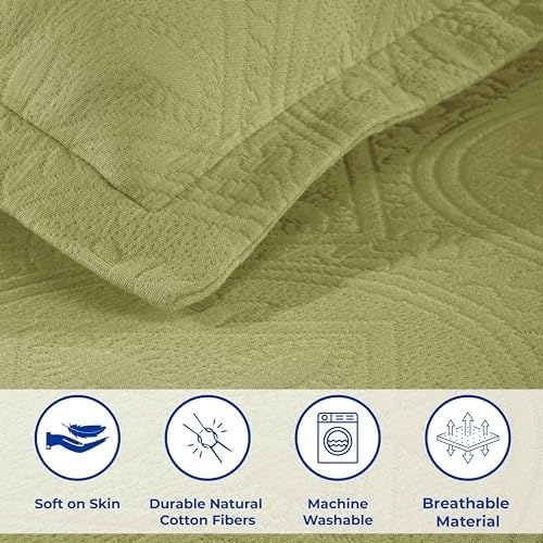 Superior 2 Piece Celtic Circles Cotton Bedspread Set