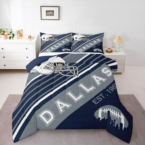Erosebridal 2Pcs Football Comforter Set Twin Size