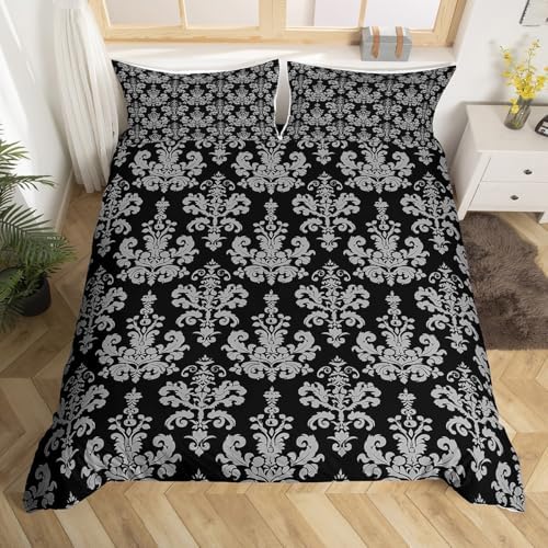 Feelyou Damask Pattern Duvet Cover Set for Kids