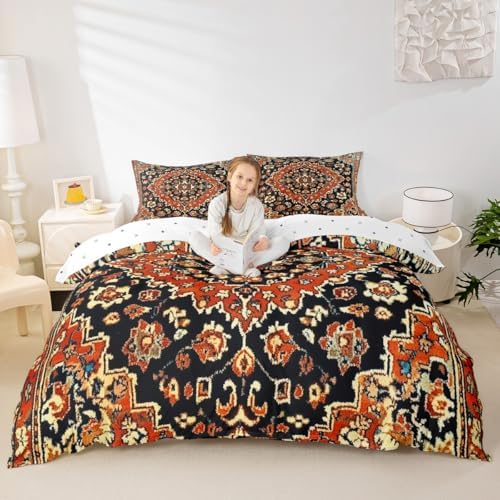 Homewish European Floral Pattern Queen Duvet Cover Set