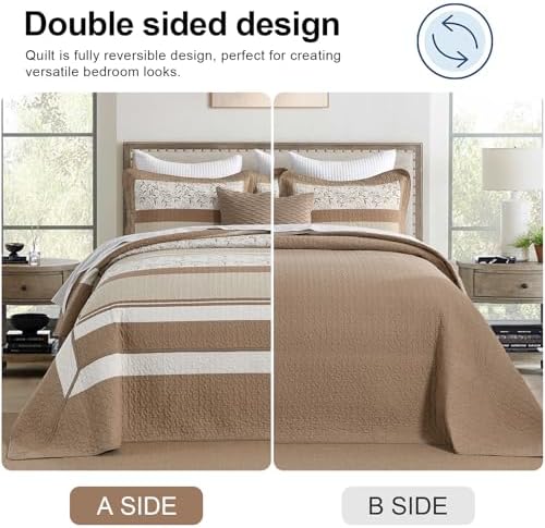 Quilta 100 Cotton Bedspread Set California King Size