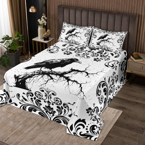 Erosebridal Gothic Damask Bedspread Set Twin Size 1