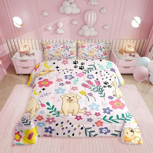 Erosebridal Floral Dog Comforter Set for Kids 1