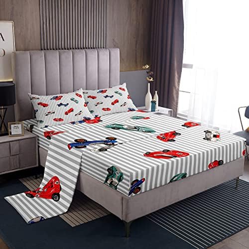 Feelyou Race Car Bed Sheet Set for Kids