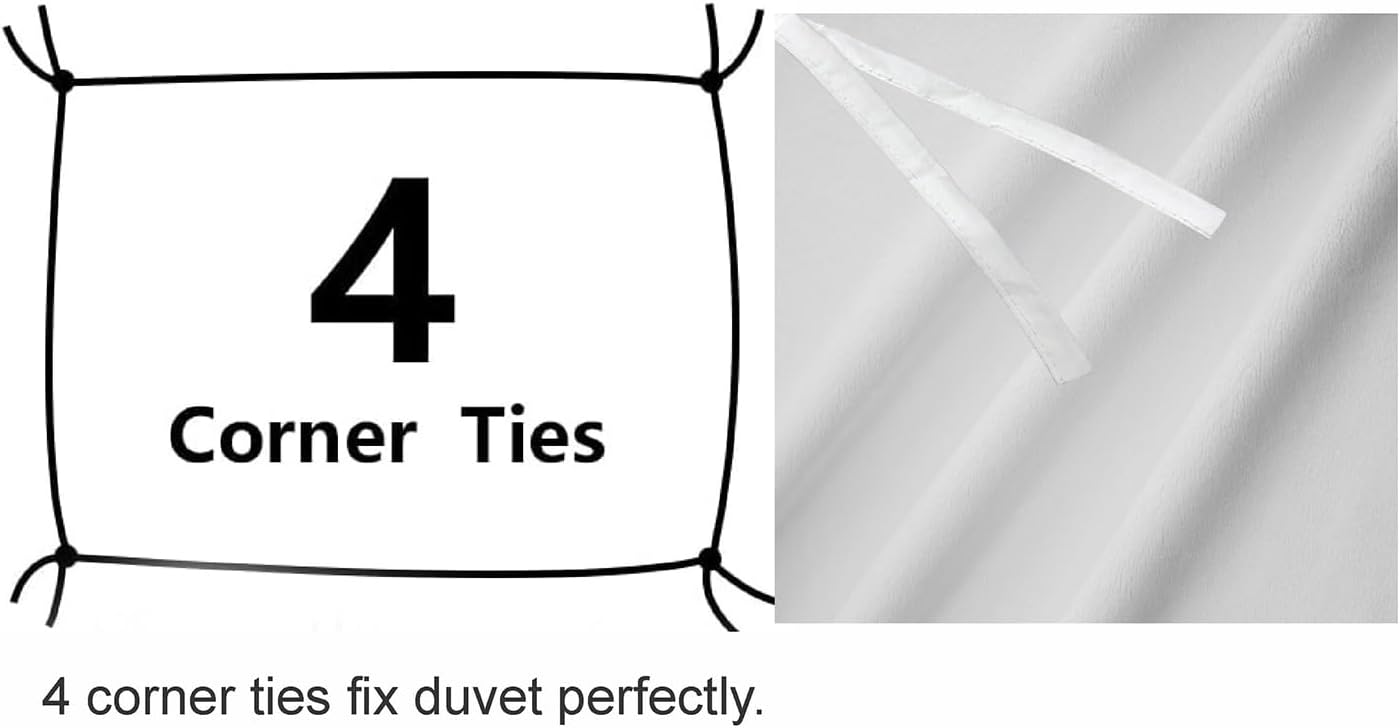 SereneSleep Cal King Duvet Cover Set - White