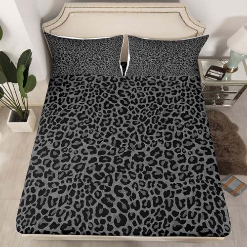 Erosebridal African Cheetah Sheet Set King Size 1