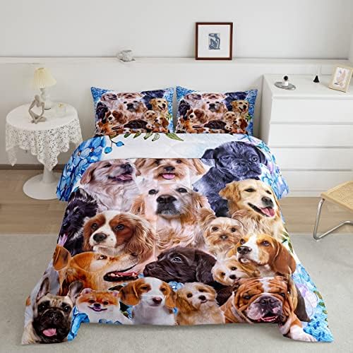 Feelyou Dog Comforter Set for Kids Twin Size