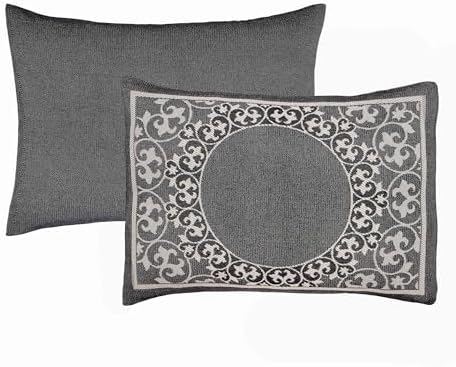 Superior Oversized Bedspread Set - Bohemian Style Charcoal