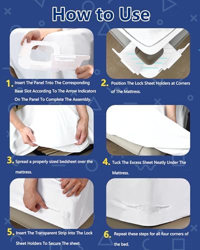 Btiztlla Tug Proof Sheet Holders Set for King Queen
