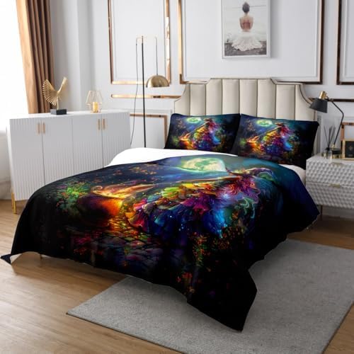 Manfei Witch Princess Queen Bedspread Set