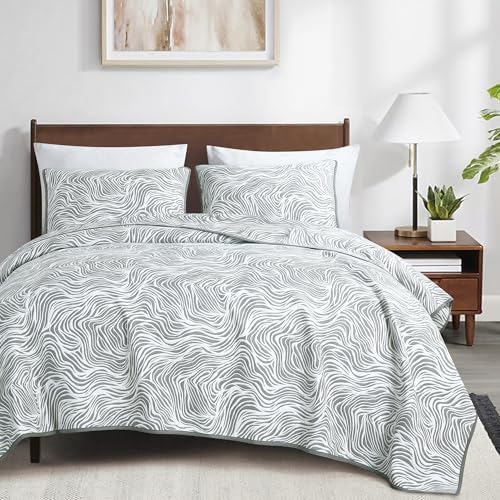 ESCA 3-Piece Cotton Coverlet Set Queen Size 1