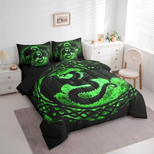 Erosebridal Wildlife Dragon Bedding Set for Kids