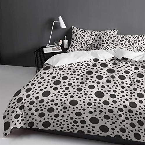 LooPoP California King Duvet Cover Set with Zipper and 2 Pillow Cases