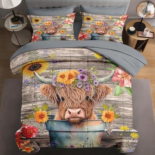 WeCozy 7 Pcs Queen Comforter Set with 2 Pillowcases 2 Shams