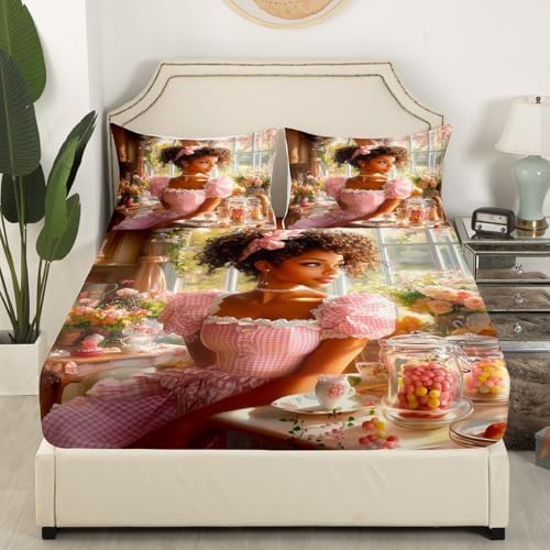 Manfei Girl Princess Bedding Set 3pcs Twin Size