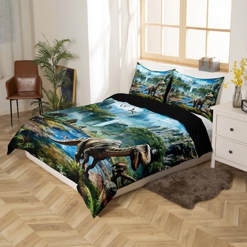 Erosebridal Toddler Boys Dinosaur Duvet Cover Set