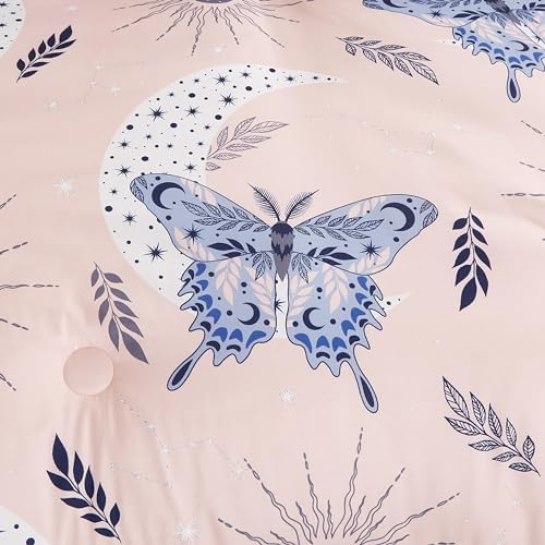 Chezmoi Collection 3-Piece Butterfly Kids Comforter Set