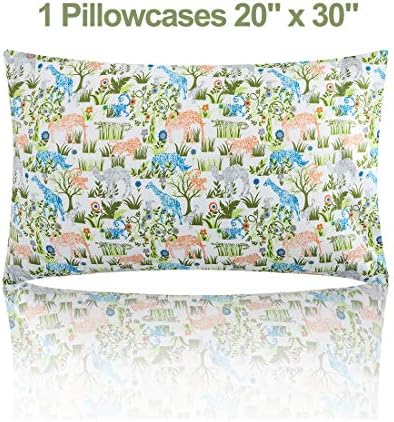 Vonty Jungle Kids Bed Sheet Set Twin