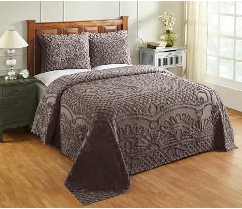 Better Trends Chenille Bedspread Queen Size Set 1