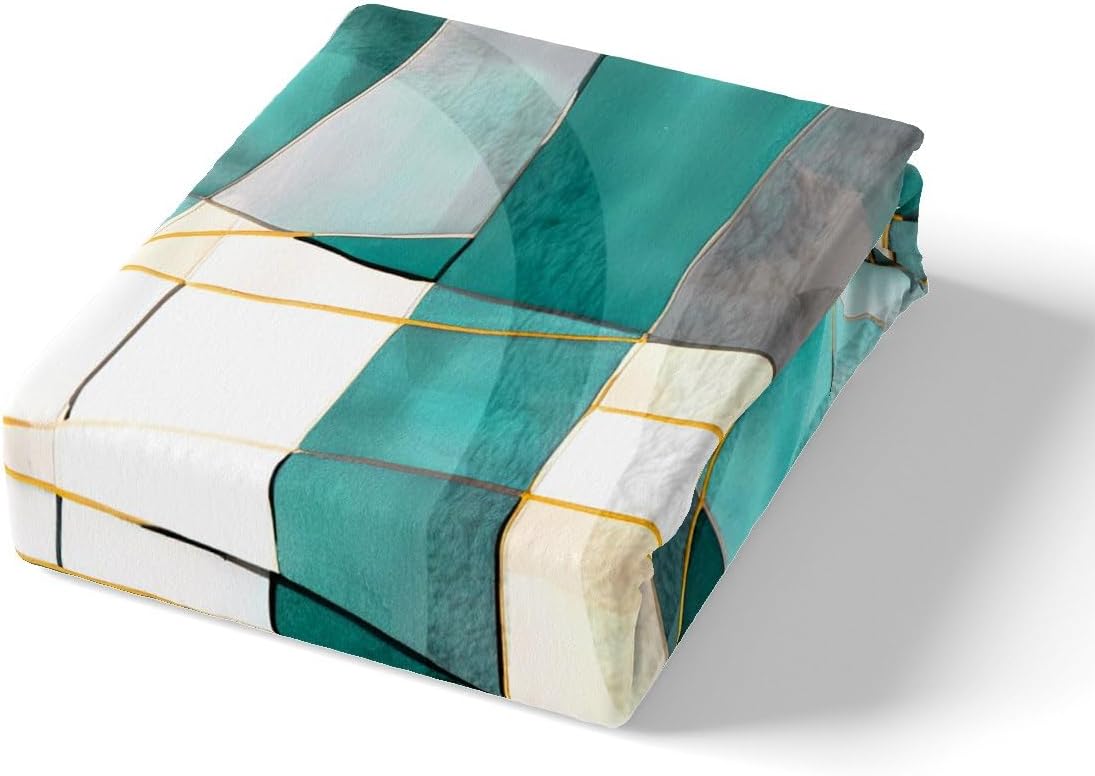 Feelyou Geometric Abstract Queen Duvet Cover Set