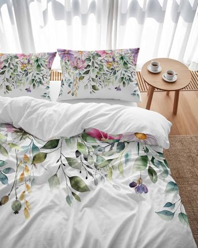 ZOE GARDEN Eucalyptus Duvet Cover Set 3 Piece