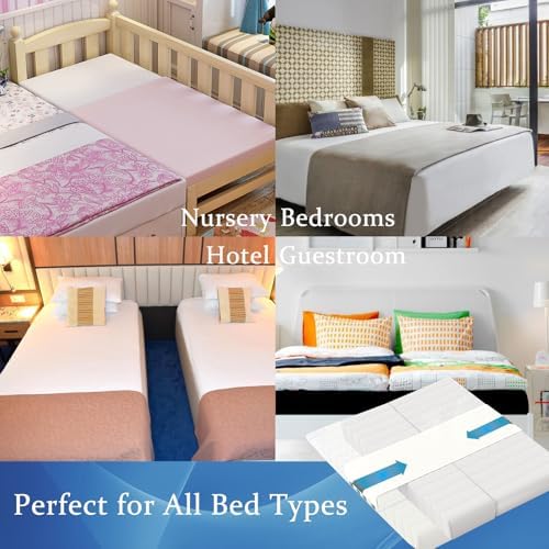 Gretion Twin to King Bed Converter with 4 Metal Buttons