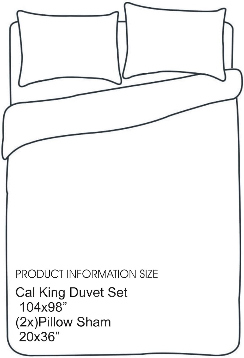 SereneSleep Cal King Duvet Cover Set - White
