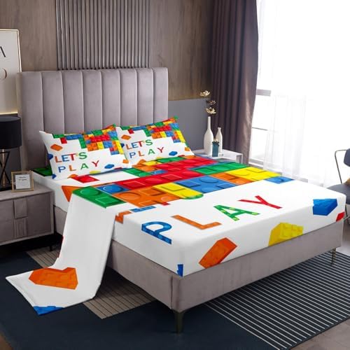 Feelyou King Size Kids Bed Sheet Set with Deep Pockets