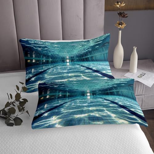Erosebridal Swimming Pool Queen Bedspread Set