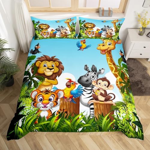 Erosebridal Animals Bedding Set Full Size Kids Duvet Cover