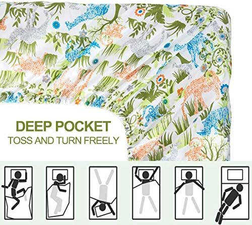 Vonty Jungle Kids Bed Sheet Set Twin