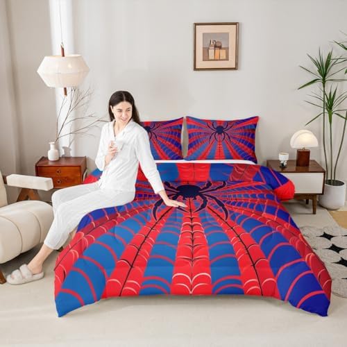 Manfei Spider Web Kids Comforter Set King Size