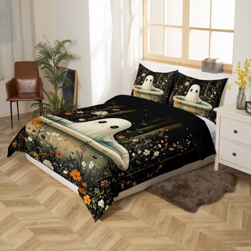 Castle Fairy Kawaii Ghost Kids Duvet Cover Set