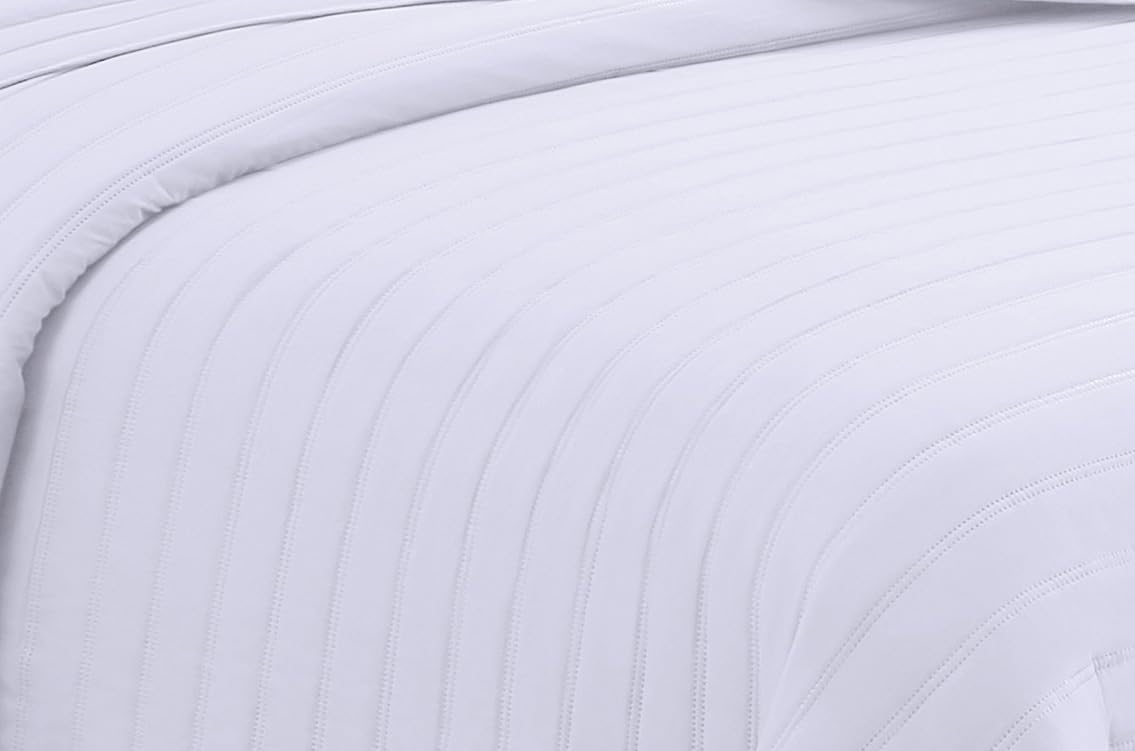 Elegant Home Nancy 3 Piece Bedspread Set White KingCal King