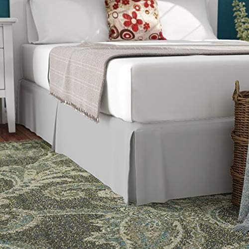 Shreem Linen Light Grey Luxury Bed Skirt - 16 Drop