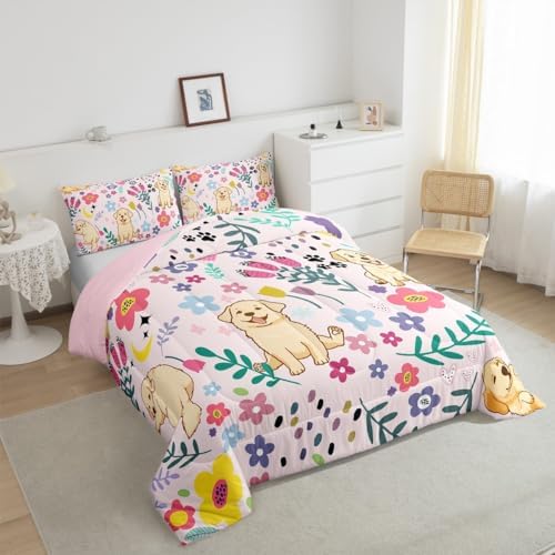 Erosebridal Floral Dog Comforter Set for Kids 1
