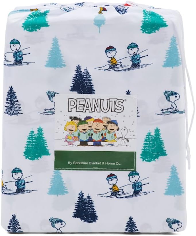 Peanuts Christmas Winter Themed Sheet Set - Queen