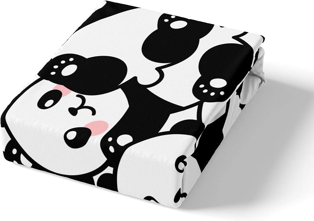 Erosebridal Panda Bed Sheet Set Queen