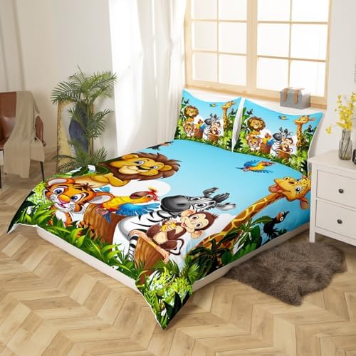 Erosebridal Animals Bedding Set Full Size Kids Duvet Cover