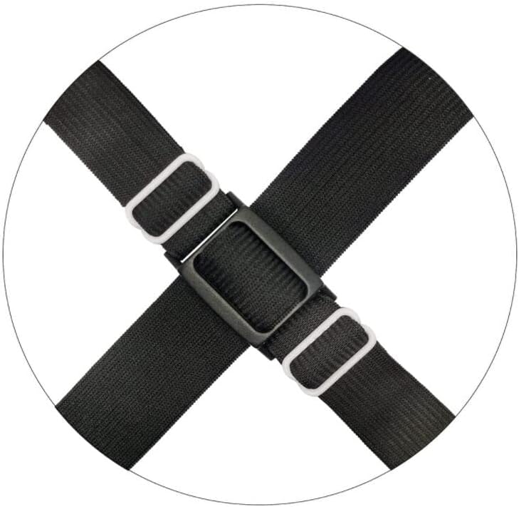 Adjustable Crisscross Sheet Clips for Tidy Bed Setup Black