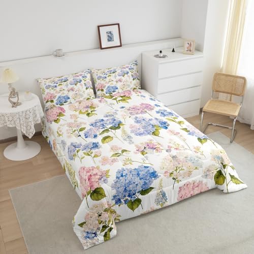 Feelyou Hydrangea Comforter Set King Size