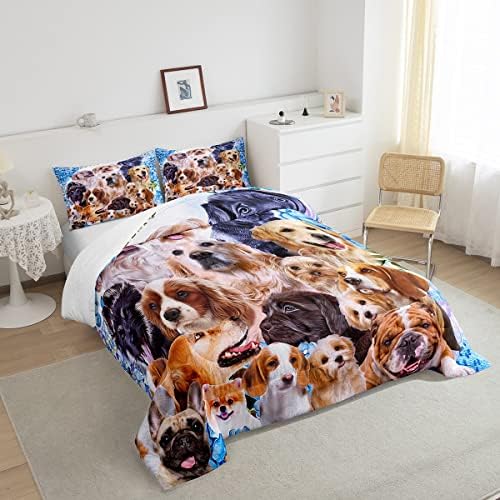 Feelyou Dog Comforter Set for Kids Twin Size