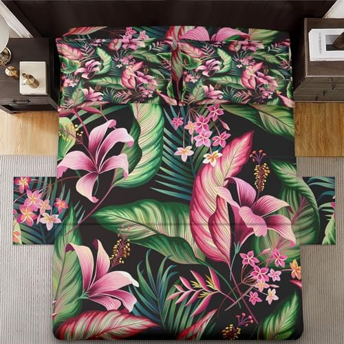 WeCozy 4-Piece King Size Microfiber Sheet Set with Pillowcases