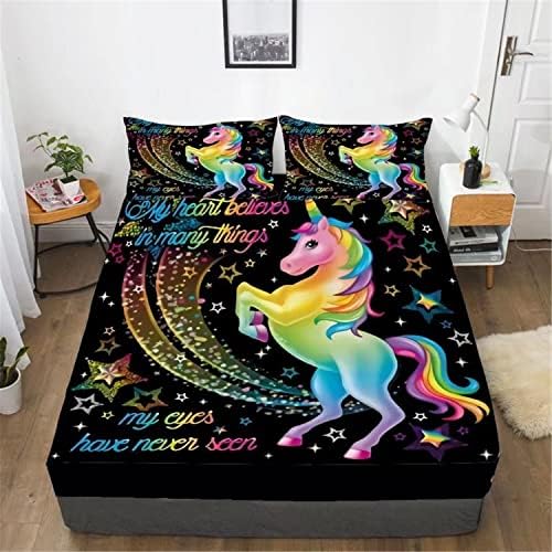 Zillons DXH Unicorn Bedding Set Queen Size