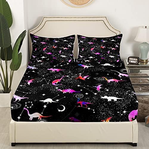 Erosebridal Dinosaur Silhouette Sheet Set for Kids