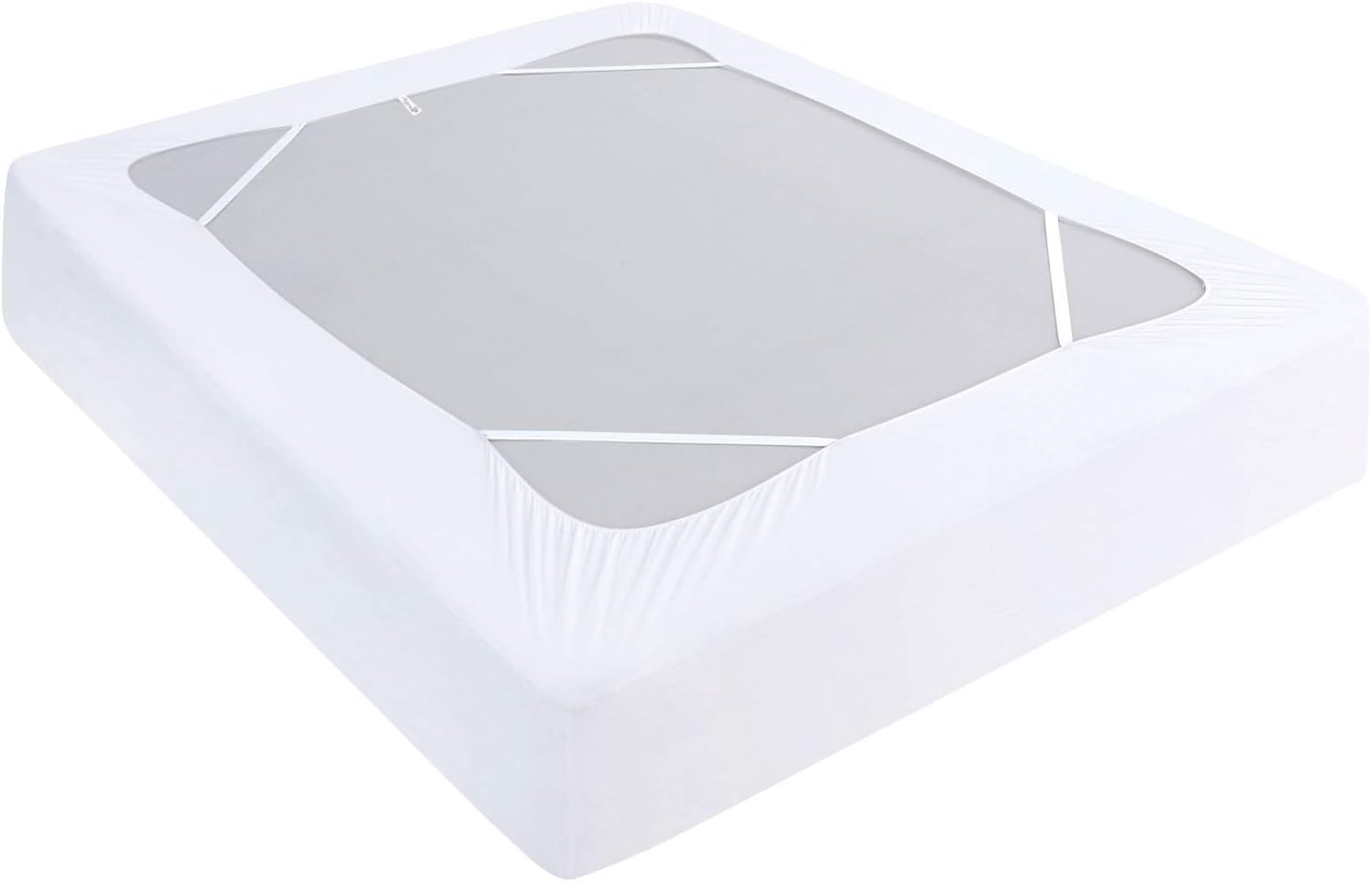 Moonsea Box Spring Cover Twin Size White 1