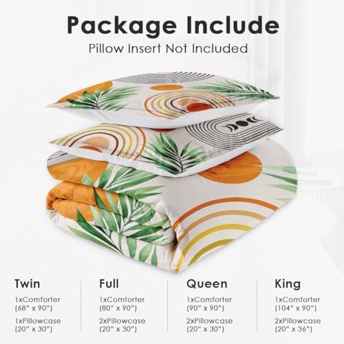 WeCozy King Size Comforter Set with 2 Pillowcases